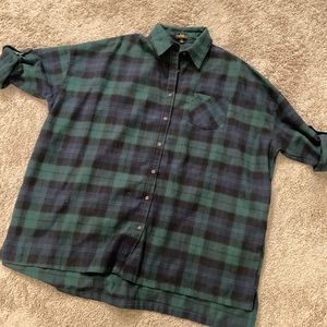 Oversized Plaid boyfriend dress